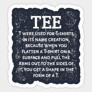 Tee Sticker